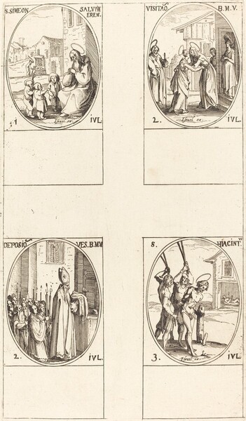 St. Simeon Salus; The Visitation; Deposition of the Virgin