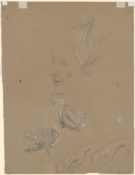 Studies of a Woman and Her Dress [verso]