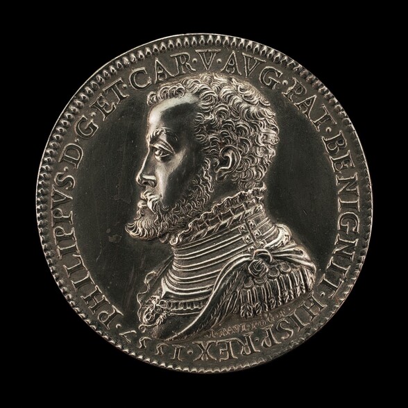 Philip II, 1527-1598, King of Spain 1556 [obverse]