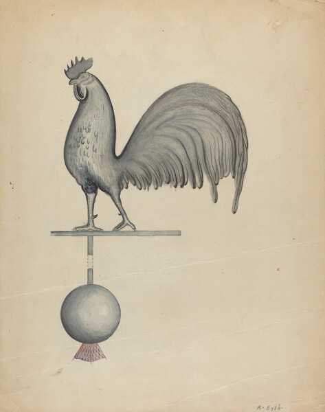 Weather Vane - Iron Rooster
