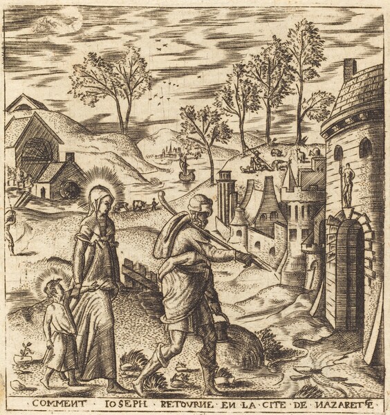 Joseph, Mary and Jesus Returning to Nazareth