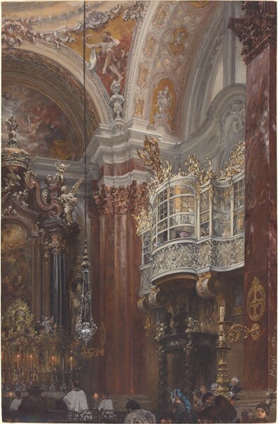 The Interior of the Jacobskirche at Innsbruck