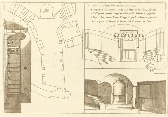 Plan and Elevation of the Church of the Holy Nativity