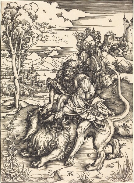 Samson Fighting with the Lion