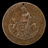 Prudence Seated on Two Hounds Holding Manfredi Shield [reverse]