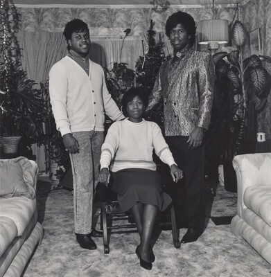 Milton Rogovin, Doris McKinney with Her Two Sons, Republic Steel (Working People series), 1987