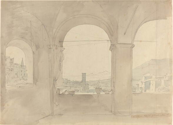 Panorama of Tivoli from a Loggia