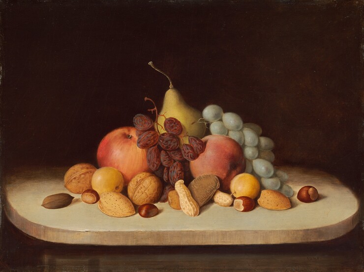 Robert Seldon Duncanson, Still Life with Fruit and Nuts, 1848