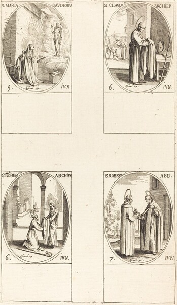 St. Maria Gaudioru; St. Cladius;  St. Norbert; St. Robert