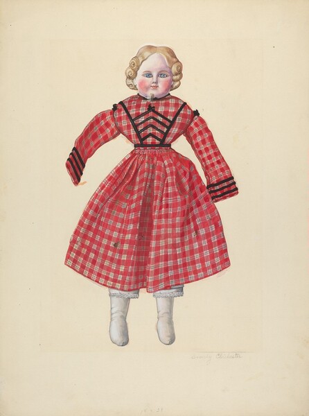 Doll with Bisque Head