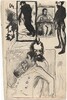 Self-Portrait Smoking and Other Studies (recto)
