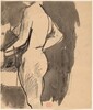 Untitled [side view of a female nude] [recto]