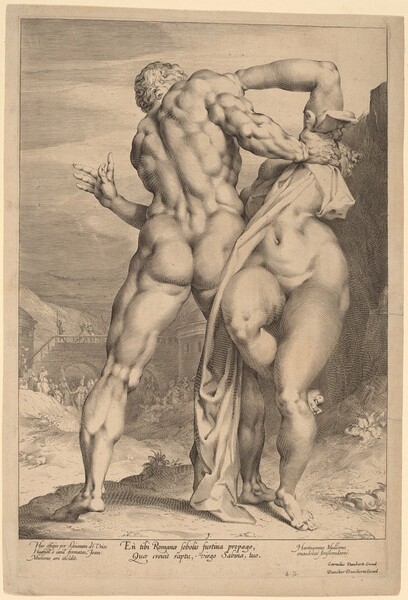 The Rape of a Sabine Woman (View from Behind)