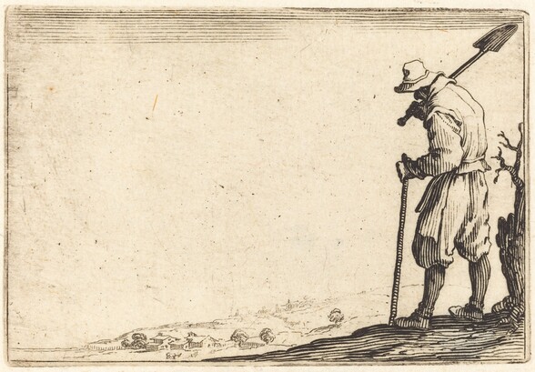 Peasant with Shovel on His Shoulder