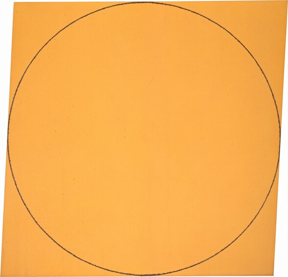 Orange Distorted Square-Circle