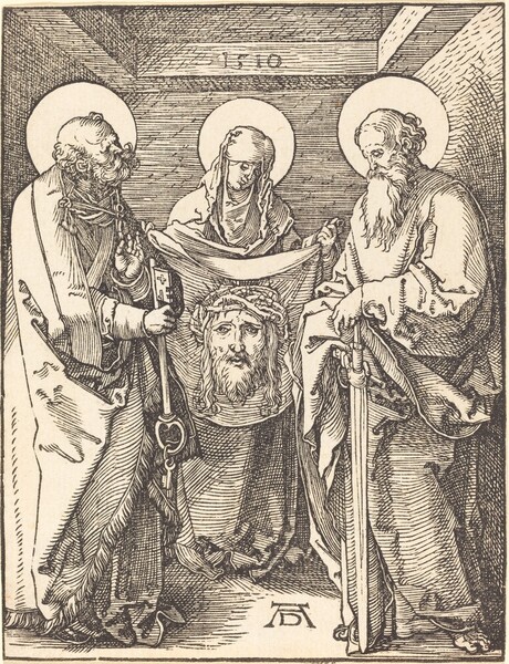 Saint Veronica between Saints Peter and Paul