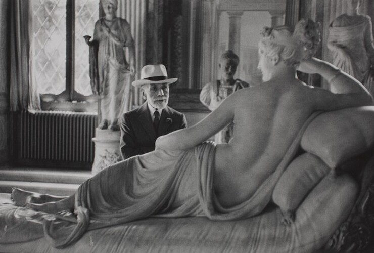 David Seymour (Chim), Bernard Berenson at Ninety, Visiting the Borghese Gallery, Rome, 1955, printed 1982