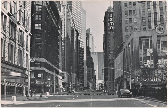 100 Boots Cross Herald Square. 35th Street and Broadway, New York City. May 13, 1973, 8:10 a.m.