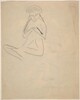 Seated Figure with Hands Clasped [verso]