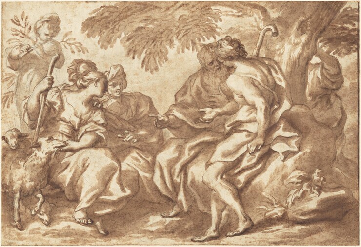 Domenico Piola, The Meeting of Jacob and Rachel, 1670s1670s
