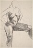 Untitled [female nude with arms akimbo and left leg raised] [verso]