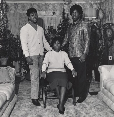 Milton Rogovin, Doris McKinney with Her Two Sons, Republic Steel (Working People series), 1987