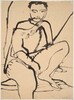 Untitled [seated figure with bare shoulder] [verso]