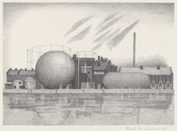 Untitled (Oil and Gas Tanks, Industrial Complex)