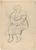 Seated Woman with Arms Crossed in Lap [recto]