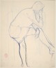 Untitled [side view of woman] [verso]