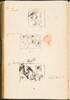 Drei kleine Skizzen mit Bezeichnung (Three Small Sketches with Inscriptions) [p. 51]