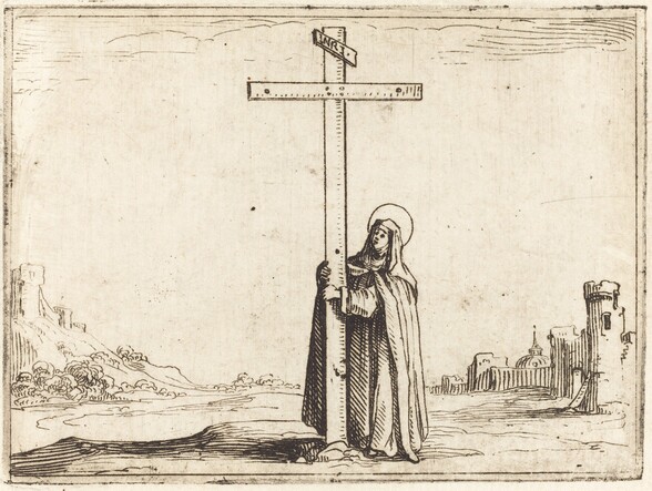 Nun Embracing the Holy Cross