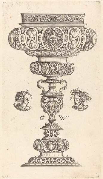 Chalice with Head of a Warrior