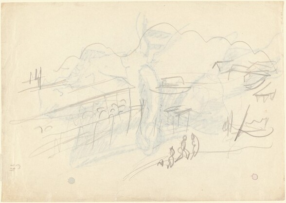 Landscape with Mountains [verso]