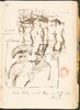 Zwei Skizzen, Bezeichnungen (Two Sketches with Inscriptions) [p. 44]