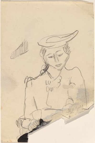 Half-Length Portrait of a Woman Wearing a Hat