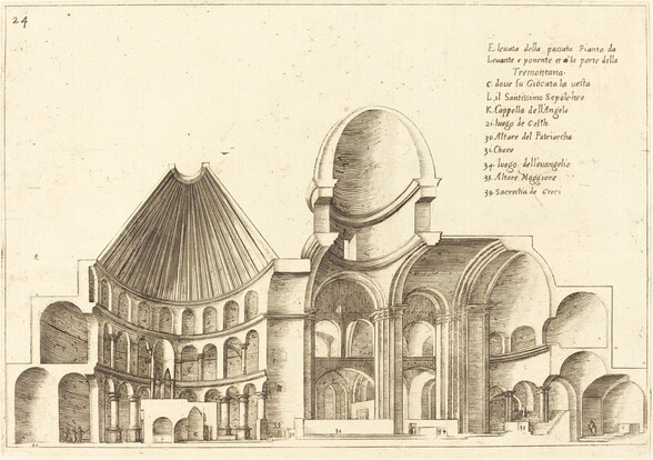 Cross-Section of the Church of the Holy Sepulchre