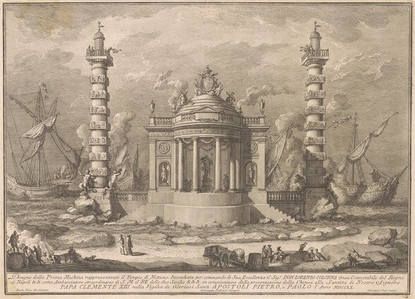 The Prima Macchina for the Chinea of 1760: The Temple of Neptune