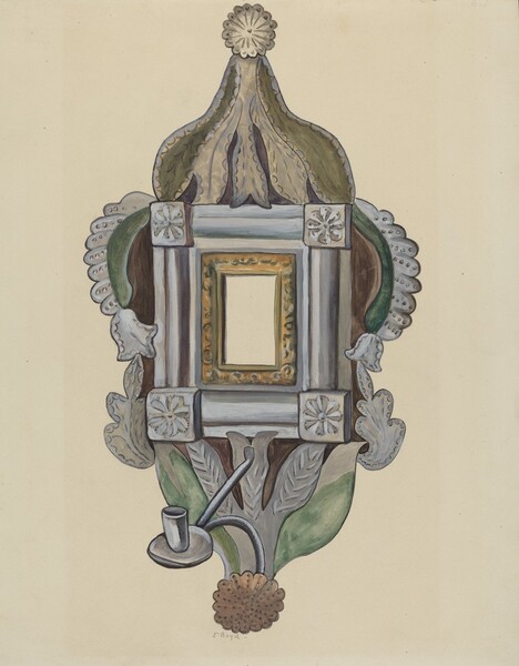 Candle Sconce with Mirror