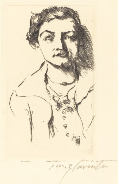 Bildnis einer Jungen Dame—Anneliese Halbe (Portrait of a Young Woman—Anneliese Halbe)