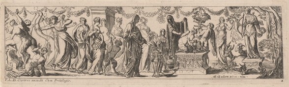 Female Satyr with Children on an Altar