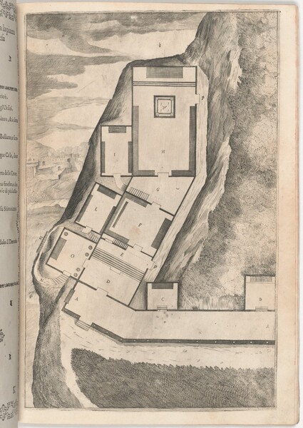Plan of the Rooms and Church of the Sacred Monastery (Pianta di parte della loggia e del sacro eremo) [plate K]