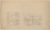 Study of Moses Striking the Rock and a Procession [verso]