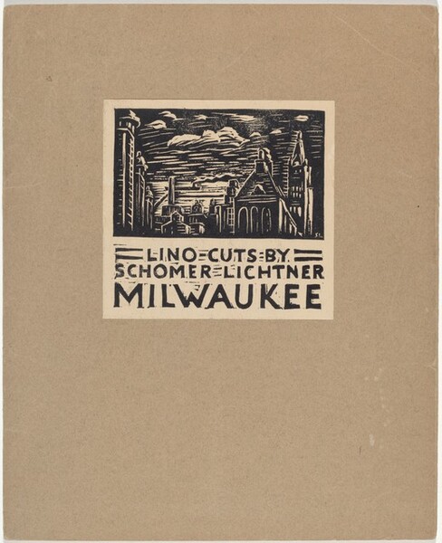 Cover for Milwaukee Portfolio of Lino-cuts