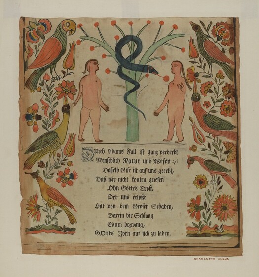 Pennsylvania German Folk Art from the Index of American Design