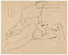 Reclining Male and Seated Female [recto]
