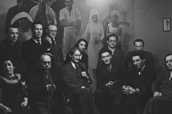 Henri Barbusse and Left-wing Intellectuals at his Monde Office, Paris