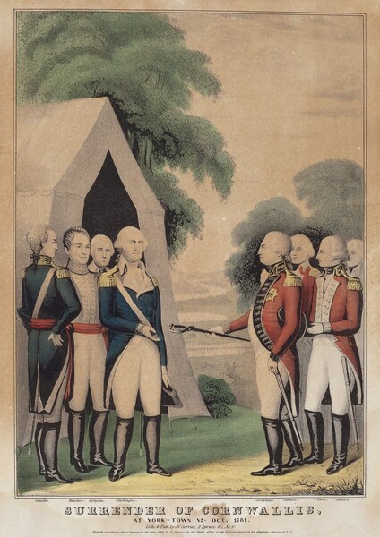 Surrender of Cornwallis: At York-Town Va. Oct. 1781