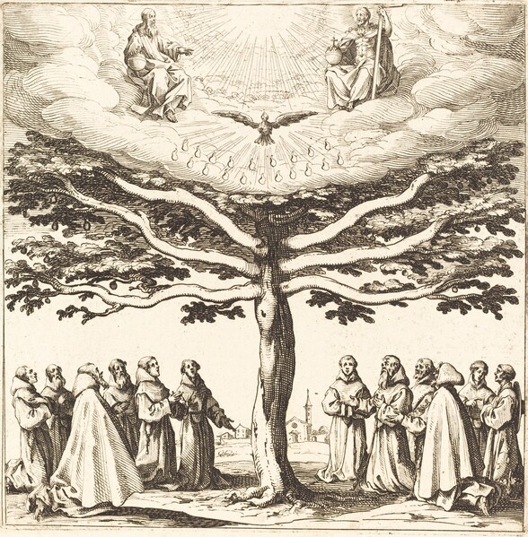 The Holy Trinity in the Tree of Life, Adored by Franciscans