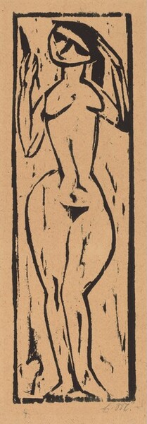 Standing Nude Woman with a Hand Mirror